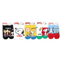 인타입 삭스 스누피 캐릭터 커플 짝짝이 양말