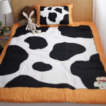 사계절 차렵이불 순면 워싱 짱구얼룩