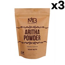 MB Herbals Aritha Powder 엠비 허벌스 아리타 파우더 소프넛 100g, 1개, 기본