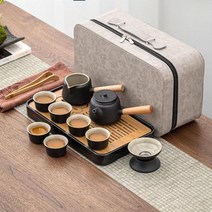 중국식차잔 가정용찻잔 풀세트 도기 세트 도자기 고급 사무실 티포트 선물세트 티포트 찻잔, ETYPE