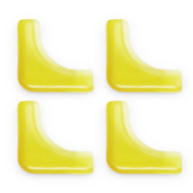 [아이손] 소프트 반투명 코너 모서리가드 안전 쿠션 모서리보호대 충격흡수 모서리캡, 반투명 옐로우 X 4개