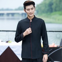 바텐더상의 티 다락 식당 음식점 긴 소매 호텔 프런트 작업복 샤브샤브 유니폼 겨울 가을 489037502