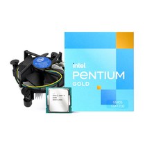 박스 인텔 코어10세대 정품 펜티엄 골드 G6405 CPU (코멧레이크리프레시 LGA1200 쿨러포함), 1개, 선택하세요