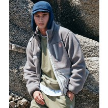 VOLCOM 캠퍼 컴포트핏 보아 플리스 자켓 그레이