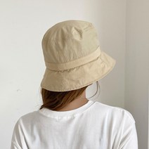 여성 남성 여름 버킷햇모자 라벨 벙거지