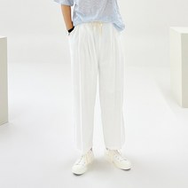 아도르클래식 쿨 린넨 부드러운 시원한 와이드 여름 밴딩바지
