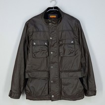 빈티지다온 브루클린인더스트리 남 누빔 글로시 야상자켓 브라운
