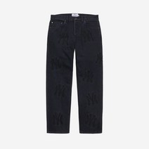 슈프림 x 뉴욕 양키스 레귤러 진 워시드 블랙 - 21FW Supreme New York Yankees Regular Jean Washed 275354