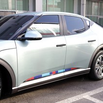 JS automotive 제네시스GV60 자동차 실외 익스테리어 도어 웨이스라인 데칼 국기 셀프 데코 시트지 스티커 보호 커버 몰딩 차량 악세사리 용품, 블랙_이탈리아
