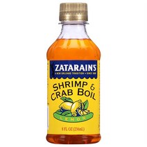 Zatarains Lemon Shrimp Crab Boil 보일링크랩 소스 레몬맛 236ml 12팩