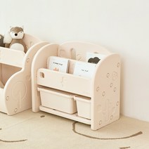 IFAM(완구) 아이팜 이지두잉 전면책장 유아책장 유아책꽂이 아기책장 키즈책장, 13.레몬_바스켓 화이트 대1소1/_