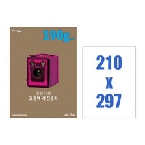 폼텍 전문가용 고광택 사진용지A4 190g/IH-2022, A4