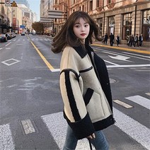 무드무드 샌드 양털 버클 무스탕