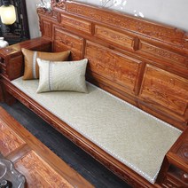 여름 원목 소파 매트 마작 돗자리 대나무 매트 미끄럼 방지 3인 가두께 여름 마호가니 등나무석 스폰지 방석