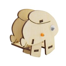 GHSHOP 목재 과학 모델 키트 실험 기술 선물용 소규모 생산, 8.3cmx4.2cmx7.8cm, 활기 없는