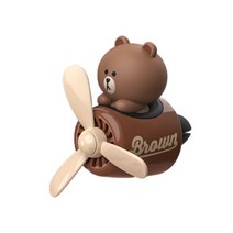 국내발송!!! 3일내 배송완료!!! (리필 2개 증정!!!) 라인프렌즈 정품 차량용 방향제 브라운 코니 샐리