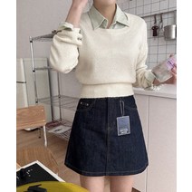 (MD pick!) 솜사탕 라운딩 스퀘어넥 스프링 보들보들 니트