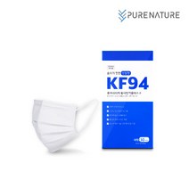 퓨어네이처 덴탈형 KF94 대형 100% 국산 피부 저자극 마스크, 30매입 3박스