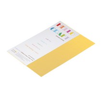 종이문화 A5 머메이드지다빈치엠보 200g 10매 30색카드지 표지 명함지, NO.13옐로우
