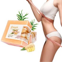 SURORAIN 생강 바 비누 림프 해독 유기농 보습 딥 클린 천연 얼굴 오일 컨트롤 수제 목욕 샤워 핸드 워시 스킨 케어, 단일수량