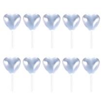 GHSHOP 4ml 미니 짜기 전송 컵 케이크 피펫 컵 케이크 디저트 딸기 및 초콜릿 장식 용 일회용 플라스틱 droppers, 하트