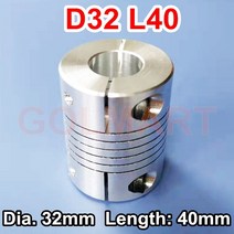 mdps 커플링 1pcs d32 l40 모터 조 샤프트 커플 링 보어 6 8 10, 10x12