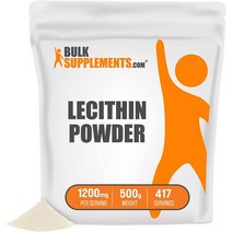 벌크서플리먼트 소이 대두 레시틴 파우더 1200mg 500g, 1개