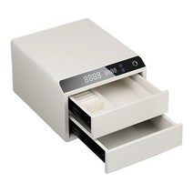 서랍형금고 블루투스 지문인식 금고 귀중품 보관함, 오렌지