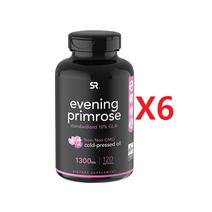 스포츠리서치 달맞이꽃 종자유 감마리놀렌산 1300mg 120정 6개