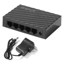 네트워크 스위치 허브 5포트 기가비트 스위치 10/100/1000Mbps RJ45 데스크탑 이더넷 네트워크 허브 가정, CHINA_US Black