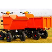 궤도운반차 전동 농업용운반차 전동리어카 소형덤프, 4륜 대용량 사각 버킷 48V