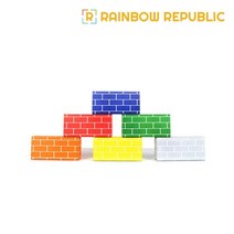 집짓기 DIY 종이 벽돌블럭 48개 세트 소프트 협동놀이