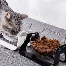 국내배송 높이조절 강아지 고양이 밥그릇 원형식탁, 1개, 블랙