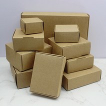 크라프트박스5Pcs 스퀘어 화이트/크래프트/블랙 포장 상자 웨딩 파티 부탁 용품 수제 비누 초콜릿 비행기, 01 kraft_12 9.5x9.5x3cm