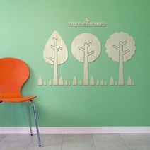 아트박스/디자인베이 [우드스티커] 나무친구들 (반제품), 반제품(우드)