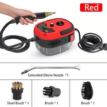 스팀 청소기 무선 핸디 물 걸레다기능 고압 스팀 청소기 2500W 상업용 자동차 기계 에어 컨디셔닝 홈 주방, 01 Red_01 미국_01 110V