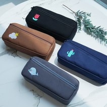 인기 필통 13종 (중학생 고등학생 대학생 필통), 9.자수 필통A_선인장
