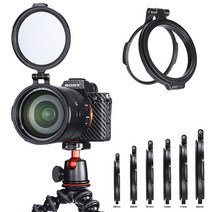 UURig 어댑터 플립 RFS ND 필터 퀵 릴리스 DSLR 카메라 스위치 브래킷 49 58 67 72 77 82mm 렌즈용, 04 72mm
