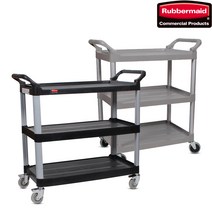 러버메이드 러버메이드 3단 서비스카트 (소/기본형/저소음/브레이크바퀴형), 2. 소/검정, 저소음