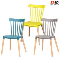 주식회사도리퍼니처 도리퍼니처 샤프란 의자 / 카페 키즈 커피숍 테이블 식탁 업소 사출 플라스틱 원목 디자인, 그레이