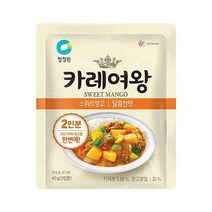 청정원 간편식 청정원 카레여왕 스위트망고 40g(2인분) 집밥 도시락 식자재 캠핑 별미, 12개