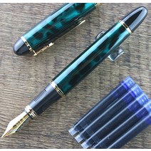 정품 만년필 풀 메탈 골드 펜 골든 클립 0.5 중간 펜촉 비즈니스 사무용품, 펜 끝 0.5MM, E클래스