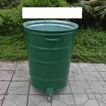 식당 분리수거함 스텐 대형 한강 공원 야외 휴지통, 블루 - 1.8m / 뚜껑 없음