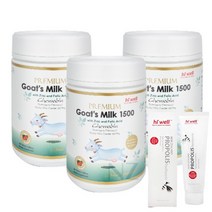 하이웰 산양유 칼슘 단백질 츄어블 1500 300정 3개세트 대용량 고트밀크 딸기맛 + 프로폴리스치약 증정