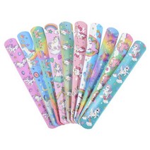 10개 유니콘 팔찌 생일 파티 장식 선물 테마 인어 공룡 슬랩, unicorn 2