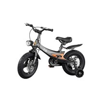 어린이 4발 자전거 키즈 블랙 플래시 보조바퀴 아동, 12인치  벚꽃가루  더블디스크 브레이크