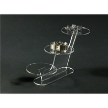 아크릴 원형선반 진열대 백화점 상품 디스플레이 매장 / 2단 3단