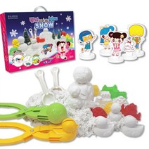 반지의 녹지 않는 눈놀이 snow e지 루미샌드 촉감놀이 놀이 몰드 클레이 샌드 놀이