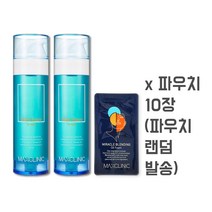 맥스클리닉 블루탄지오일폼 클렌져 110g 2개, 1개, 본품 2개+파우치 10매
