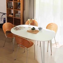 프리츠한센 철제 라운드 식탁 다이닝 홈카페 모던 감성 미드센추리 테이블 책상, 05.160x90x75 원목